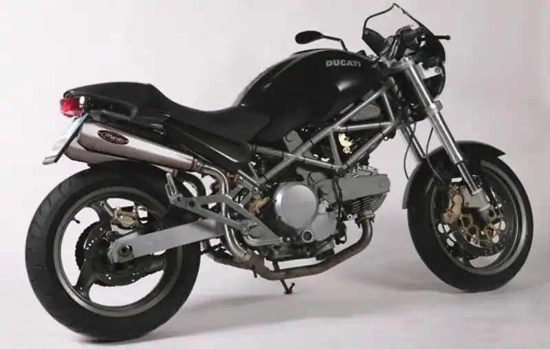 Marving 2 silencieux coniques inox style haut pour Ducati Monster 600 Populaire