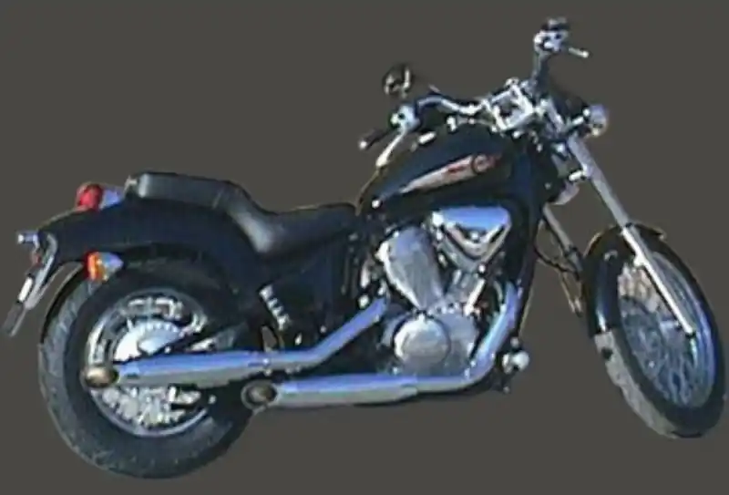 Produit De Marque Marving ligne "Custom Silenced" 2/2 chromée pour Honda VT 600 Shadow