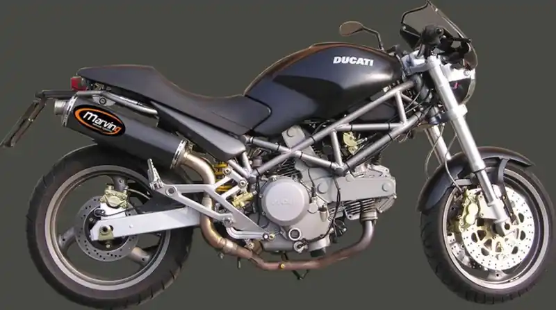 Marving 2 silencieux Superline ovale carbone pour Ducati Monster 750 Meilleur Choix