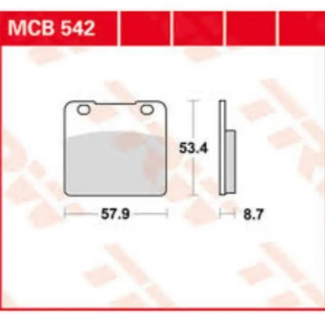 Dernière Chance Plaquettes AV pour Suzuki VS750 Intruder 1986-91
