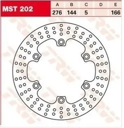 Disque de frein AR Honda VTC3 1100 Shadow Aero 98-02 Promotion