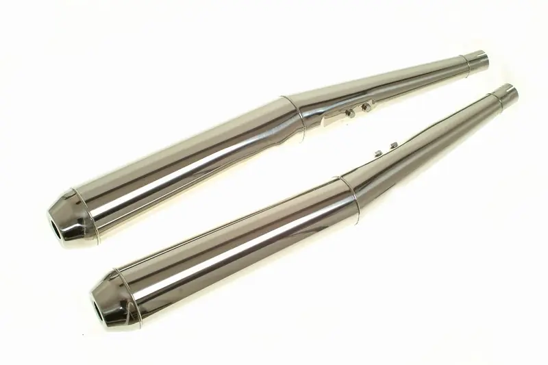 2 Silencieux Ø38 Réplique en inox pour BMW R 100/7 R 100 S R 100 CS Commande En Gros