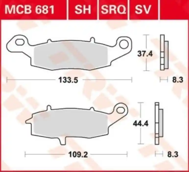 Plaquettes AV pour Suzuki VL 800 Volusia 2001-2005 Satisfait Ou Remboursé