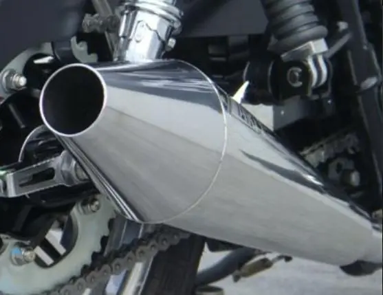 Zard ligne 2/2 inox poli miroir pour Guzzi V7 Classic et Cafe Racer Meilleur Prix