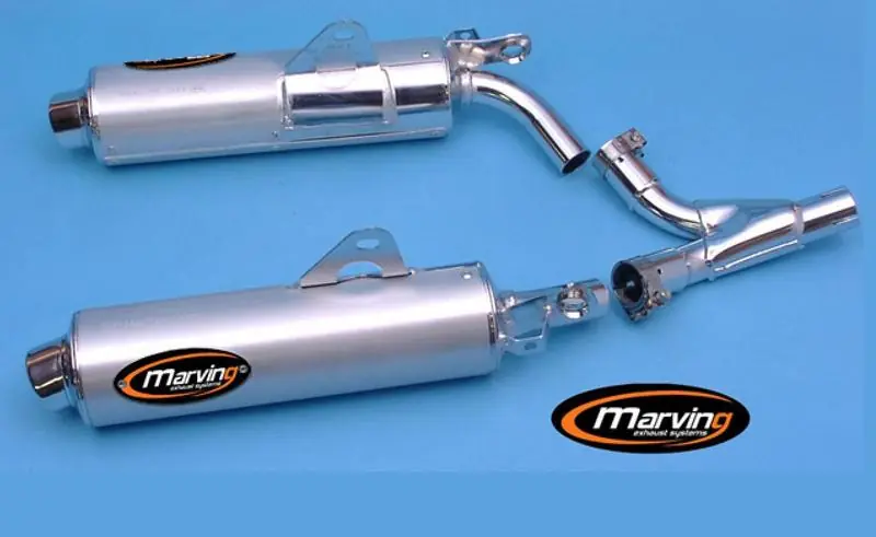 Populaire Marving 2 silencieux Chrome / alu pour DR 650RSE type SP43A
