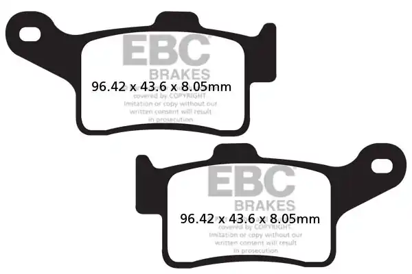Acheter Direct Plaquettes de frein Arrière organiques série FA EBC pour Spyder Can-am
