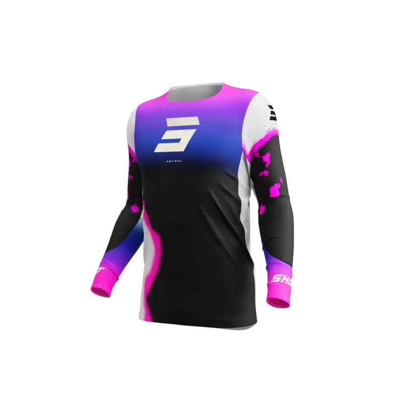 Haute Qualité Maillot SHOT 2025 Aerolite Astral Bleu Rose XS – UK 38