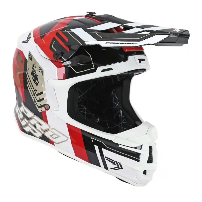 Casque Cross PROGRIP 3080 Spirit Rouge Noir XL – 61/62 cm Prix Réduit