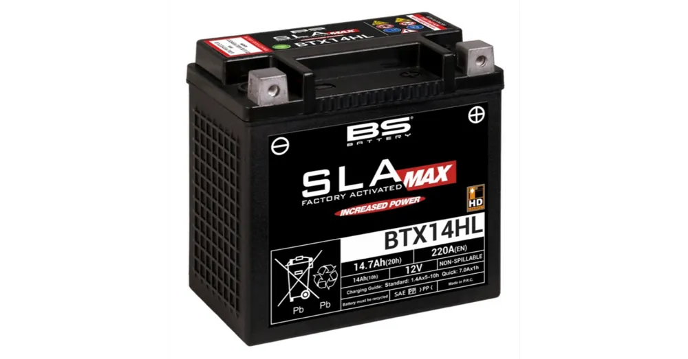 Certifié Batterie BS Battery BTX14HL Sportster, Street, Pan America