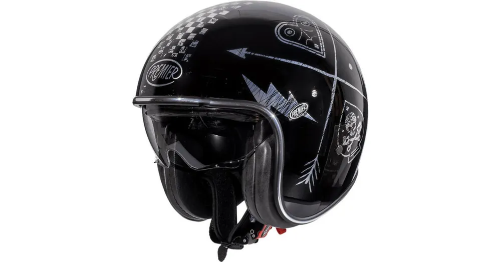 Casque Vintage NX Noir / Argent- PREMIER XS Authentique