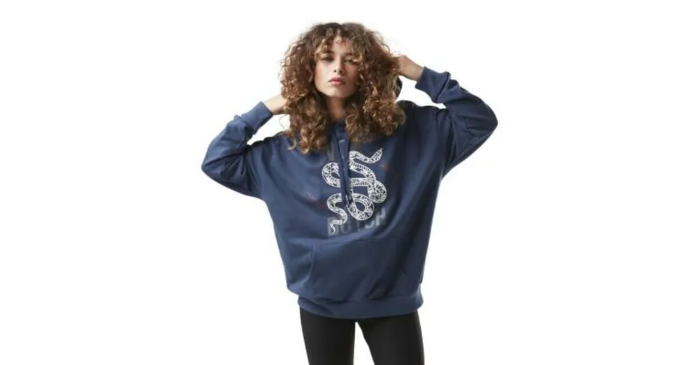 Offre Du Jour Sweat à Capuche coupe Oversize Bleu SNAKE | Femme – Vondutch S