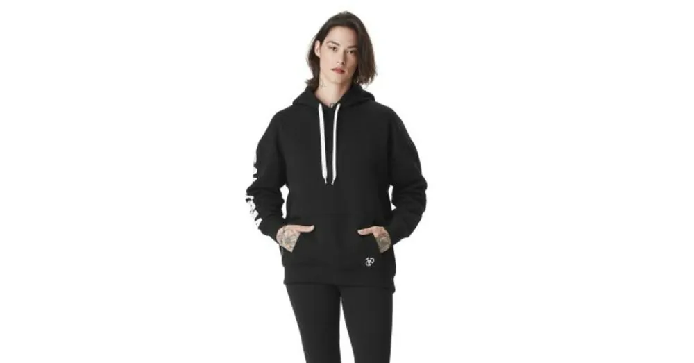 Sweat à capuche coupe Oversize Noir Molletoné CALIFORNIA | Femme – Vondutch S Acheter En Ligne