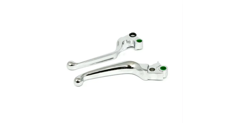Commander Maintenant Leviers Wide Blade Standard Chromé Dyna, Softail, Sportster, Touring