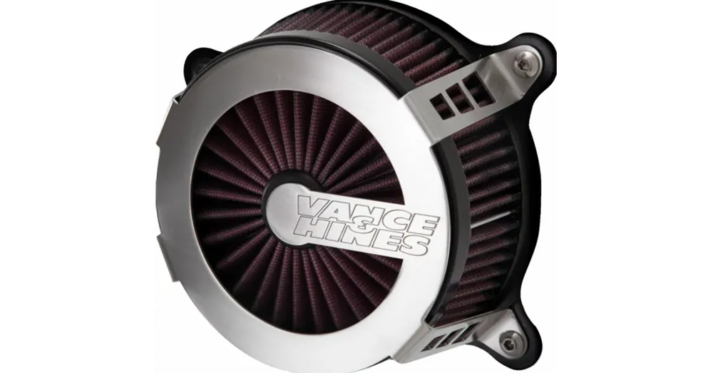 Livraison Express Filtre à Air Vance & Hines VO2 Cage Fighter Inox Brossé Softail Touring M8