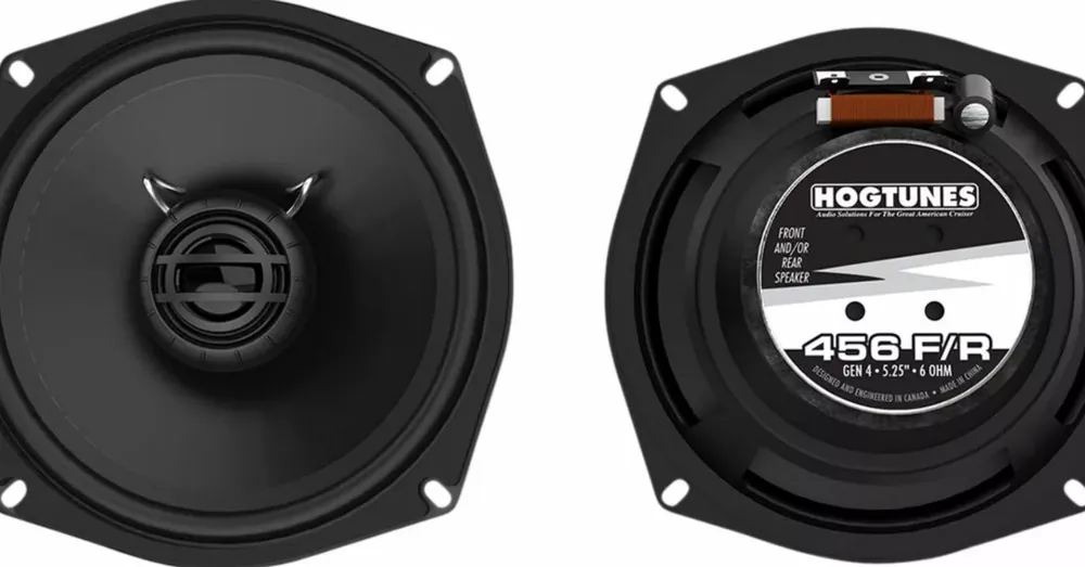 Dernière Chance Kit 2 Haut-Parleurs Avant ou Arrière 5.25&Prime; Hogtunes Gen4 Noir Touring 99/05