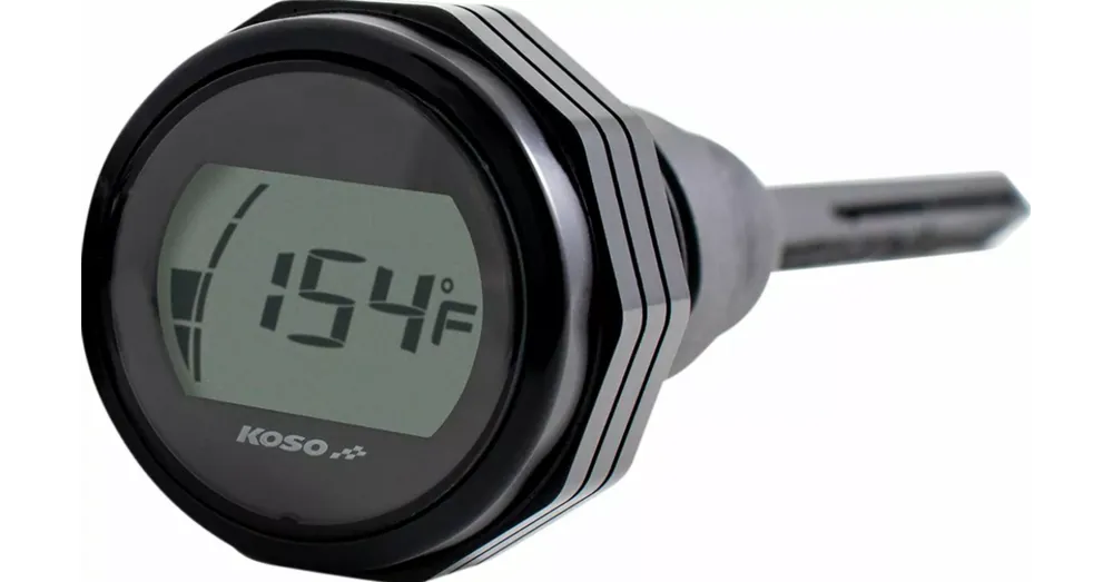 Bouchon de Réservoir d&rsquo;Huile avec Jauge Température Koso Noir Touring Produit De Marque