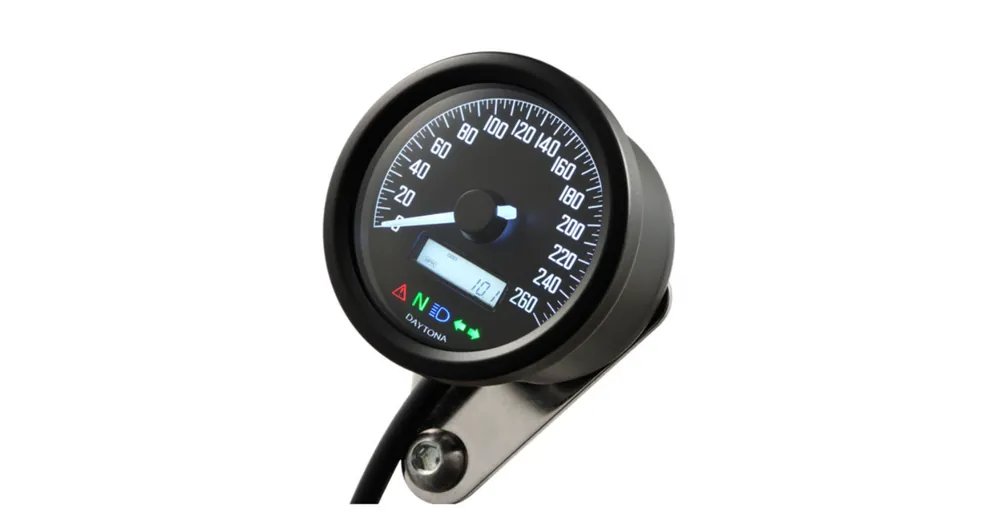 Seulement Aujourd&rsquo;hui Compteur de Vitesse Velona 60mm 260km/h Noir