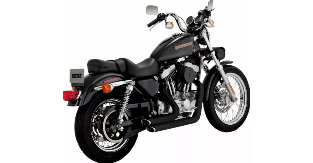 Offre Exclusive Ligne Échappement Vance & Hines Shortshots Noir Sportster XL 99/03
