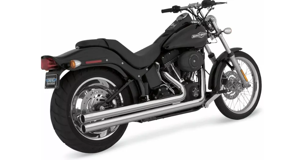 Solde Ligne Échappement Vance & Hines Big Shots Long Chromé Softail 86/11