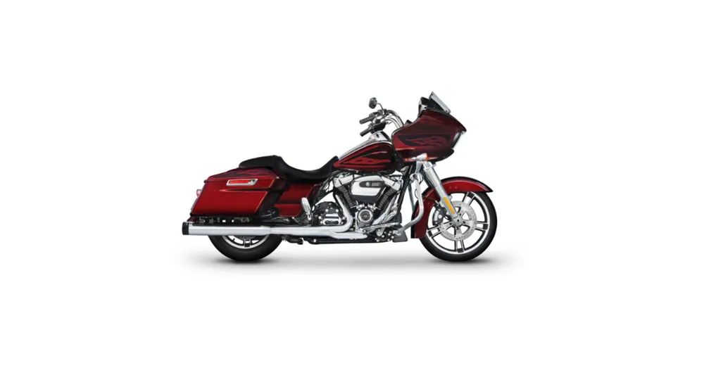 Silencieux Échappement Rinehart 4&Prime; Dual Chromé-Noir Touring Soldes