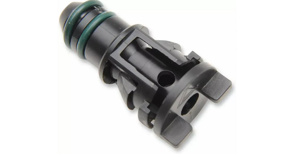 Connecteur Durite d&rsquo;Huile entre Réservoir et Carter Moteur Noir Softail 00/17 Marque