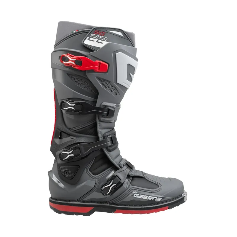 Acheter En Ligne Bottes Gaerne SG22 Anthracite noir rouge