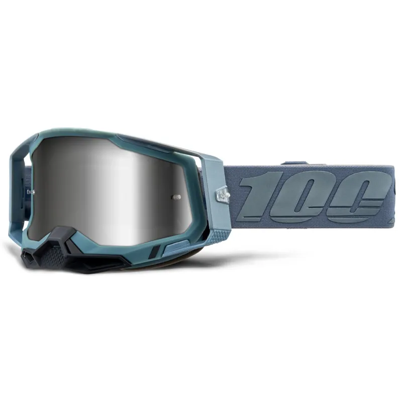 Meilleure Vente Masque Cross RACECRAFT 2 Battleship Ecran Miroir Argent