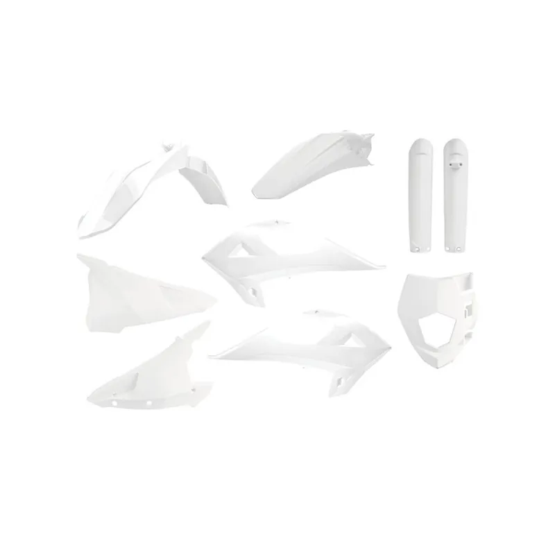 Kit plastiques POLISPORT blanc Gas Gas Expédition Rapide