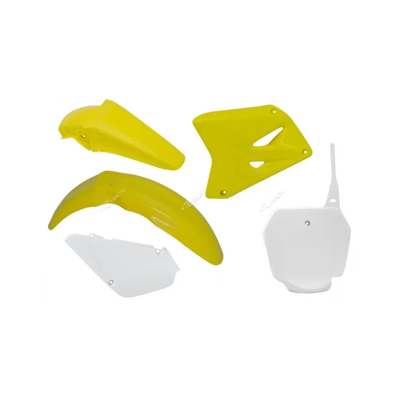 Kit plastique RACETECH couleur origine jaune/blanc Suzuki RM85 Bon Marché