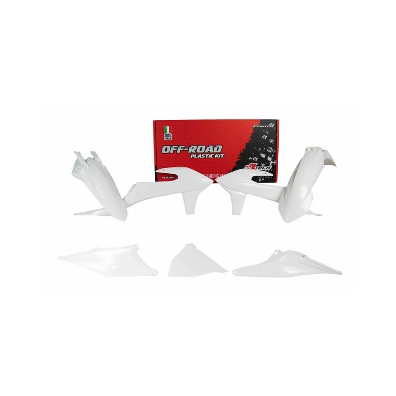 Kit plastiques RACETECH blanc KTM EXC Usine Directe