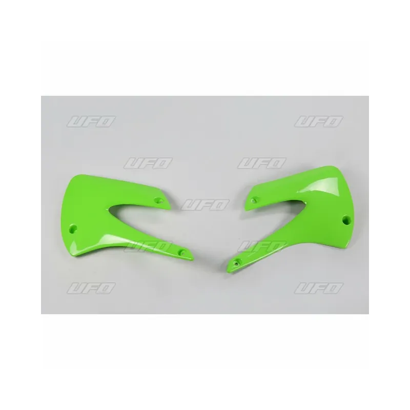 Dernier Modèle Ouïes de radiateur UFO vert Kawasaki KX85/80