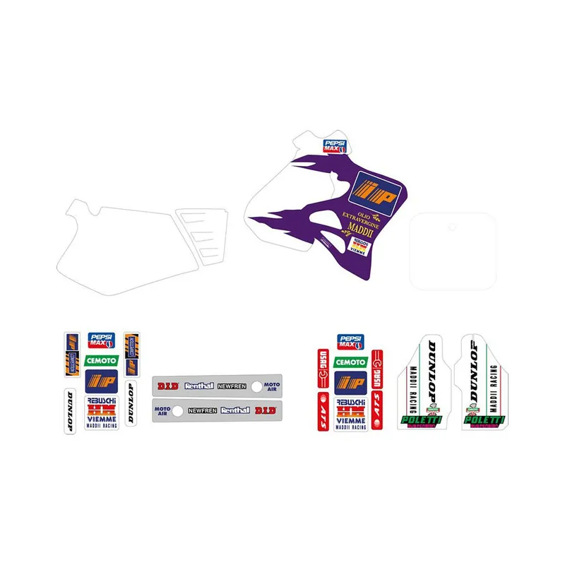 Kit déco TECNOSEL Replica Team Honda Maddii 1995 Certifié