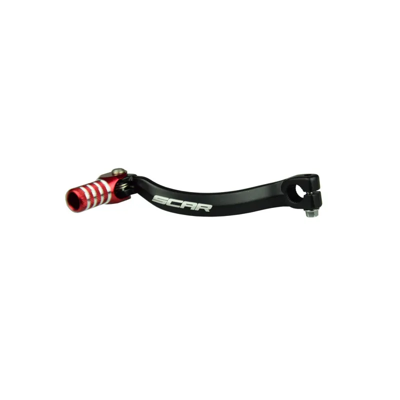 Réduction Sélecteur de vitesse SCAR noir mat/embout rouge Honda CR125R