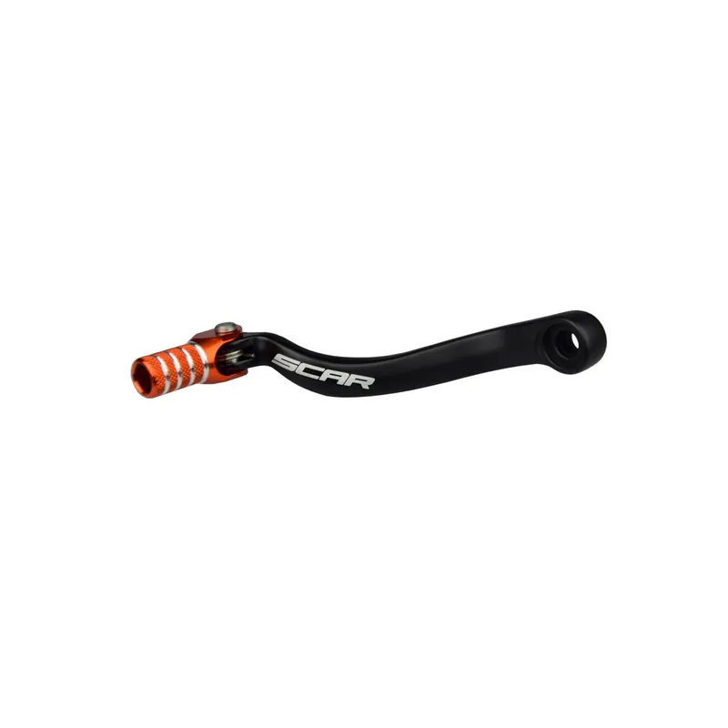 Prix Bas Sélecteur de vitesse SCAR noir mat/embout orange KTM SXF450