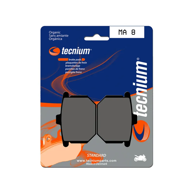 Vente Directe Plaquettes de frein TECNIUM route organique – MA8