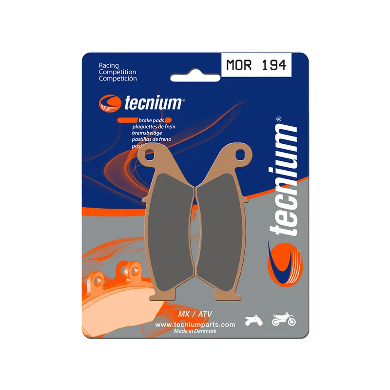 Vente Directe Plaquettes de frein TECNIUM Racing MX/Quad métal fritté – MOR194