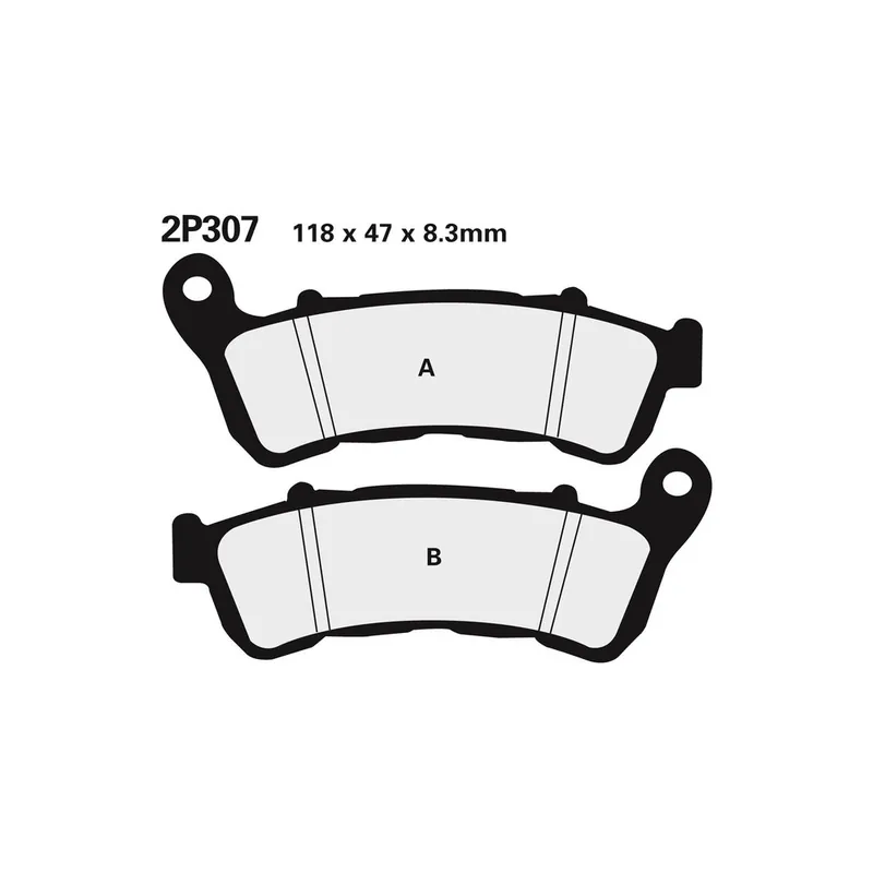 Plaquettes de frein NISSIN route /Off-Road métal fritté – 2P-307ST Expédié Aujourd&rsquo;hui