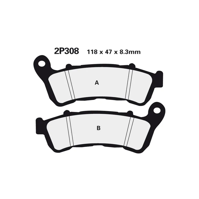 Prix Cassé Plaquettes de frein NISSIN route /Off-Road métal fritté – 2P-308ST