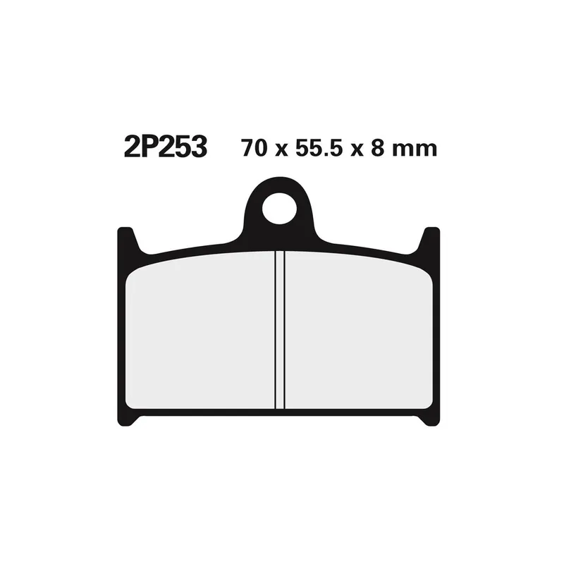 Offre Du Jour Plaquettes de frein NISSIN route /Off-Road métal fritté – 2P-253ST