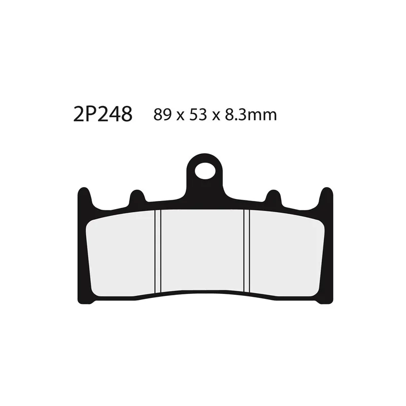 Meilleure Vente Plaquettes de frein NISSIN route semi-métallique – 2P-248NS