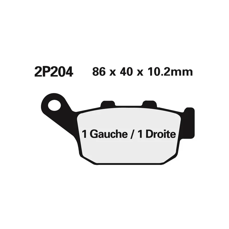 Remise Plaquettes de frein NISSIN Off-Road semi-métallique – 2P-204GS