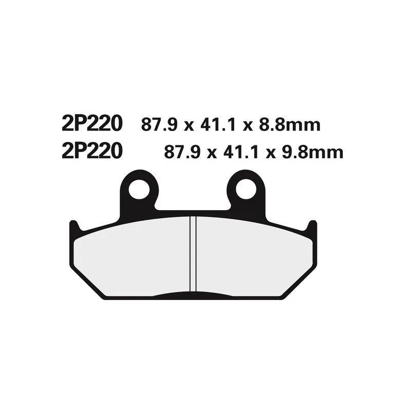 Plaquettes de frein NISSIN route semi-métallique – 2P-220NS Dernier Modèle