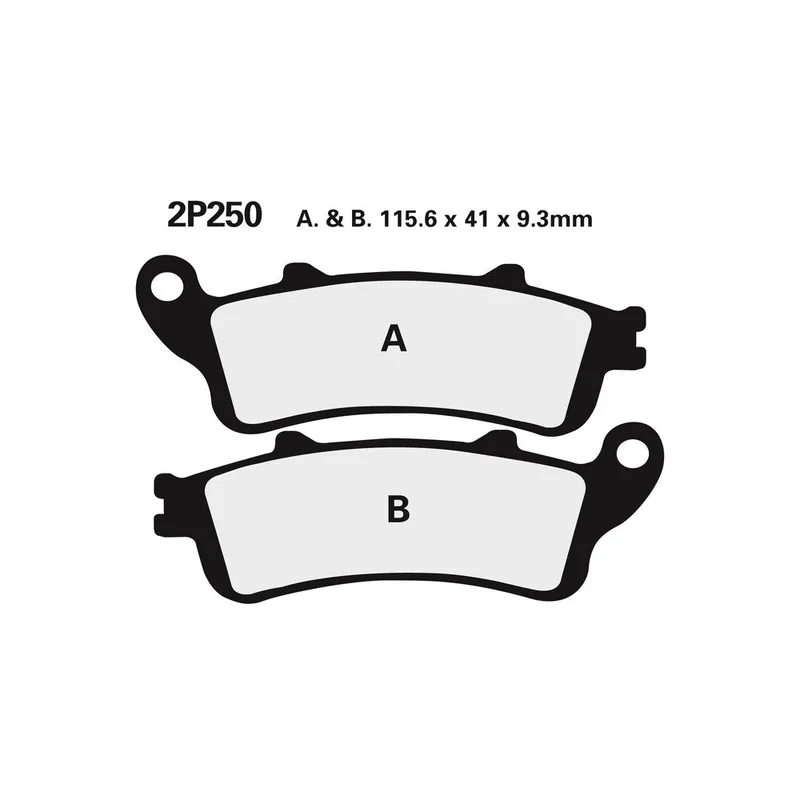 Quantité Limitée Plaquettes de frein NISSIN route /Off-Road métal fritté – 2P-250ST-R1