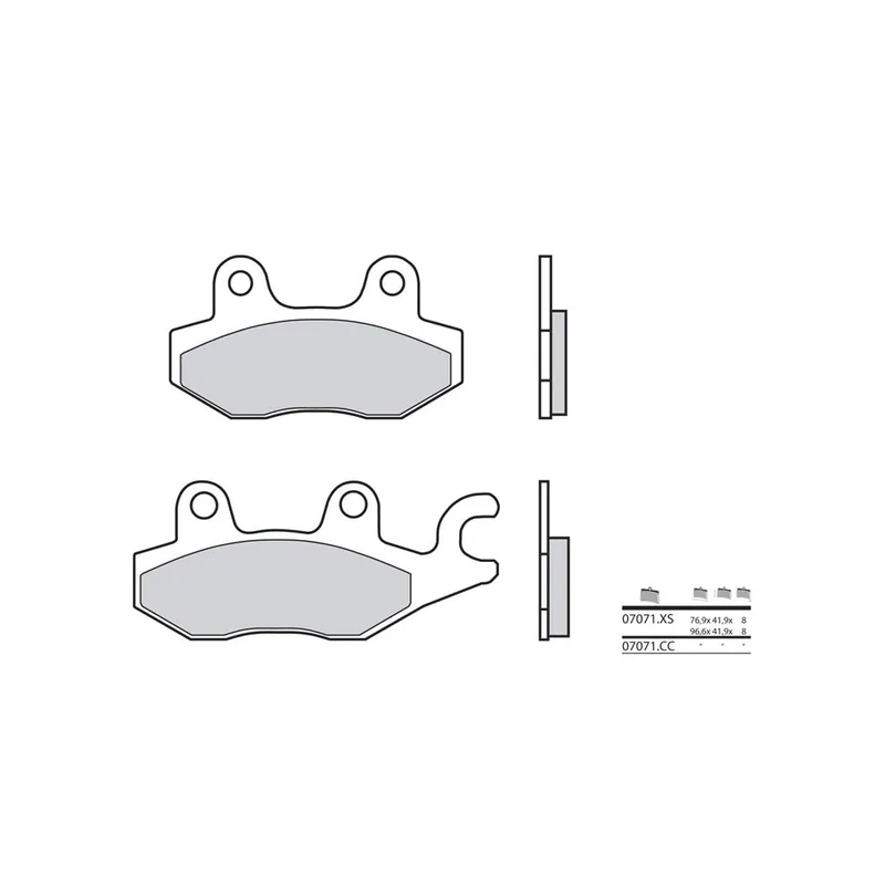 Super Prix Plaquettes de frein BREMBO Scooter carbone céramique – 07071CC