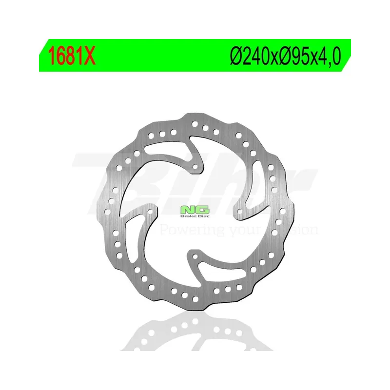 Disque de frein NG BRAKES pétale fixe – 1681X Dernier Modèle