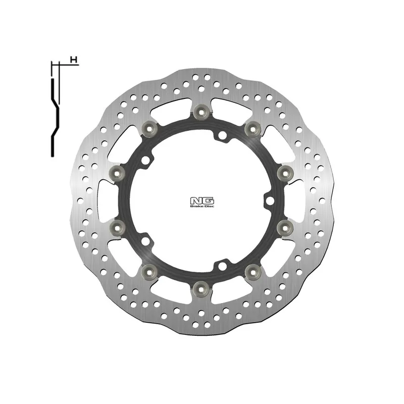 Meilleure Vente Disque de frein NG BRAKES pétale flottant – 1708XG