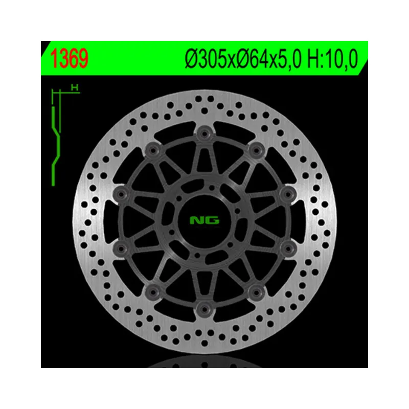 Haute Qualité Disque de frein NG BRAKES flottant – 1369