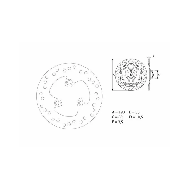 Vente Flash Disque de frein BREMBO Oro fixe – 68B40716