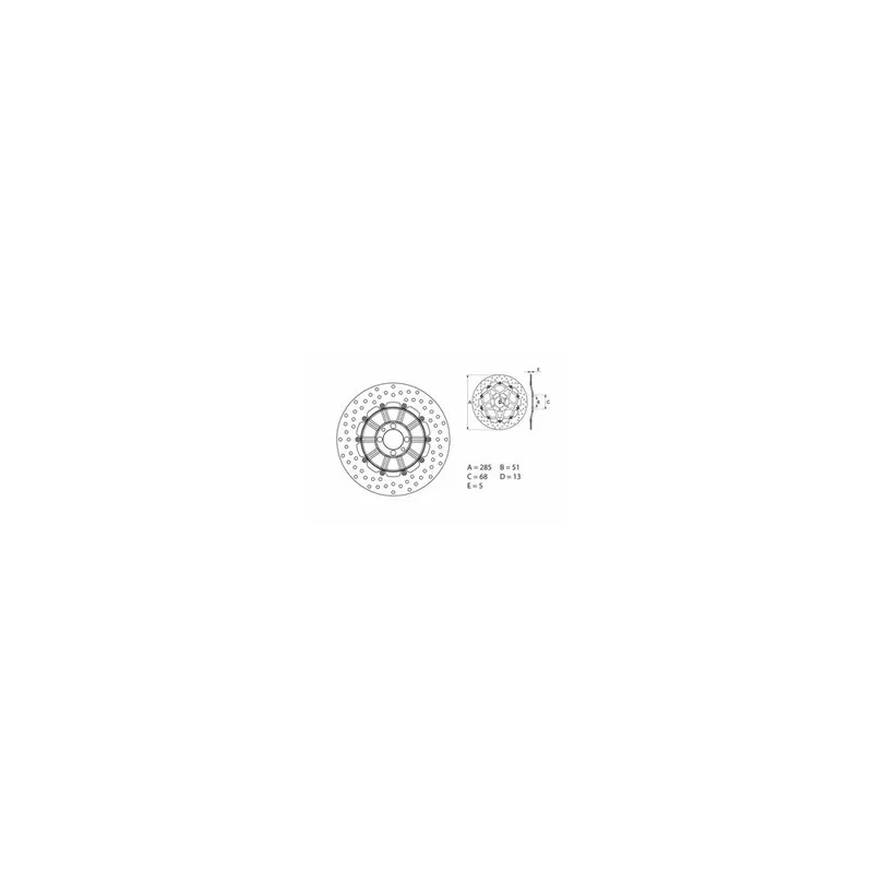 Disque de frein BREMBO Oro fixe – 68B407D3 Jusqu&rsquo;à Épuisement Des Stocks