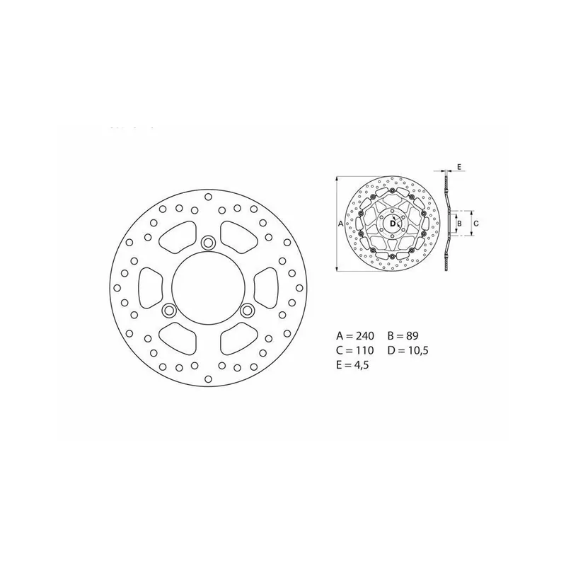 Disque de frein BREMBO Oro fixe – 68B40770 Prix Choc